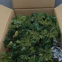 SHareconn 9FT Prelit Greenery Christmas Garland with Pine Cones Decorations and Multi-Color LED Lights Plug in, Lighted Garland for Mantle Fireplace Table Indoor Xmas Decor, 9 FT