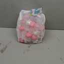 Ball Pit Balls 100 200 500 1000 Plastic Balls for Toddlers Phthalate Free BPA Free Crush Proof Balls in Reusable Play Toys for Kids with Storage Bag Indoor Outdoor (Pink+pearl White+clear)