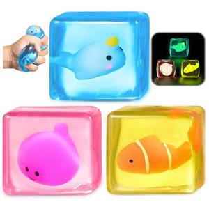 Stress Cube Fidget Toys Adults - Sensory Toys for Kids with Autism Stress Balls for Adults Squishy Toys for Anxiety Squeeze Fidgets for Teens Stress Relief Gifts Easter Basket Stuffers