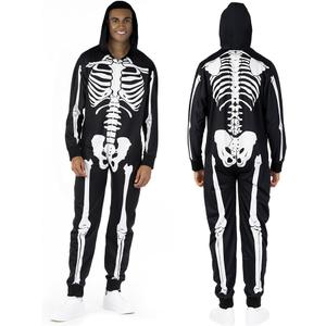NMens Skeleton Suit - Adult Skeleton Costume for Halloween L