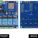 AC/DC Power Supply ESP32 Development Board Programmable Development Board Wireless WiFi 4 Way Channel 5V Relay Module ESP32-WROOM-32E for Arduino AC 90-250V / DC 7-30V