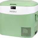 Megiu Car Fridge Portable 12 Volt Refrigerator 23 Quart (22 Liter) Freezer Compressor Cooler 12V/24V DC 110240 V AC for Outdoor, Camping, Travel, Home Use -18~+15 (Green)