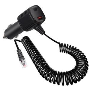 Radar Detector Power Cord with USB and USB-C Fast Charging Dual Port Car Cord Compatible with Escort MAX 360, MAX 360c, IX, IXc, 9500 IX, MAX II, MAX 3,MAXcam 360c, MAX 360 MKII, Redline 360c etc