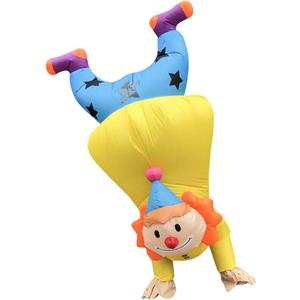 Inflatable Clown Costume Funny Fancy Outfit Adult Blow-up Costume Cosplay Costume for Halloween/Birthday/Canival/Bachelor Party