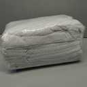 GOLD TEXTILES 12 Pack White Bath Mat Towels 20x30 Inches (Not a Bathroom Rug)- Cotton Blend Washable Economy Hotel Bath Mats