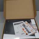 Black Bread Box for Kitchen Countertop, Large Bread Storage Container for Homemade Bread, Wood Farmhouse Breadbox Organizer for Kitchen Counter Corner, Cabinet, Pantry, Cupboard (Black)