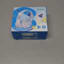 iClever BTH12 Kids Bluetooth Headphones,Colorful LED Lights,74/85dBA Safe Volume,85H Playtime,Bluetooth 5.2,Over Ear Headphones Built-in Mic for iPad/Tablet/Airplane,Blossom Pink