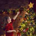 1.57" Black Christmas Ornaments for Christmas Tree 36 Pcs Mini Shatterproof Balls Christmas Tree Decorations Small Xmas Ornaments Balls with Hanging Loop for Wedding Holiday Party Wreath Home Decor