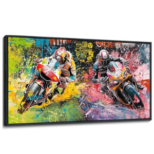 Large Framed Canvas Wall Art - 24x48 IN Marine Animal Painting Wall Decor, Blue White Gold Whale Picture, Modern Art Prints for Living Room Bedroom Bathroom Home Decoration