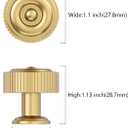 Asidrama 10 Pack Champagne Bronze Cabinet Knobs Kitchen Drawer Champagne Cabinet Pulls Zinc Hardware for Bathroom Dresser