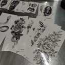 Halloween Temporary Tattoo Face Stickers - 5 Sheets Temporary Tattoos Fake Stickers for Halloween Makeup Costume Party Cosplay Dress Up Accessories