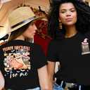 Halloween Party Shirt Woman Magical Halloween Shirts Boo Tshirt Pumpkin Print Tees Casual Vacation Short Sleeve Tops (Black, XXL)