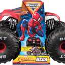 Monster Jam Marvel Mega Spider-Man RC Monster Truck, All-Terrain, Over 2 Feet Long, 1:6 Scale, Super Hero Kids Toys for Boys and Girls Ages 4 and Up, Blue