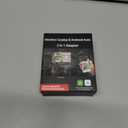 2 x 2025 Wireless CarPlay & Android Auto Adapter,2in1 Mini for iPhone & Android with 1-Tap Switch & Reset,Plug and Play Setup,Auto Connect,USB/Type-C Dongle,Low Latency,Support iOS 12+ and Android 11+