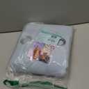 Light Blue Linen Curtains 84 inches Long for Bedroom Grommet Light Filtering Privacy Sheer Baby Blue Curtain Drapes Modern Farmhouse Coastal Decor Cotton Textured Gauze Curtain for Living Room 2 Panel