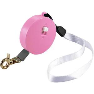 Pet Traction Rope Fit for Rabbit Flat Rope Puppy Walking Traction Rope Small Dog Leash Belt Outdoor Walking Rope Automatic Retractable Pet Leash Comfortable Outdoor Vest pet(Round Pink)
