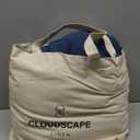 CLOUDSCAPE 8 Layer Muslin Blanket for Adults, 100% Cotton Gauze Layering Blanket King Size, 92"x108" Fits Upto Cal King Bed - Heavy Weight, Breathable, All Season Soft Bedding - Ensign Blue