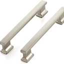 Ravinte Hardware 10 Pack 5 Inch (128mm) Brushed Nickel Cabinet Pulls, Heavy Duty Kitchen Drawer & Cupboard Handles, Solid Cabinet Hardware (5" Hole Center)