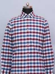  Goodfellow Shirt with Blue and Maroon  Slim Fit-M