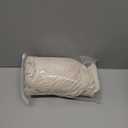 H.VERSAILTEX Ottoman Covers - Round Ottoman Slipcover, Footstool Protector, Storage Stool Covers - Stretch with Elastic Bottom, Real Velvet Plush Fabric (X-Large, Ivory)