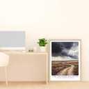 canvas wall art Oak Walking Path framed Wall Art - 8x10-inch frame artwork wall decor, Unknown Journey Earth Road Printed Wall decoration Living Room, bedroom, Office Gallery Gift Set 1 (abstract)