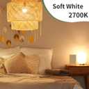 evelor 6-Pack A19 LED Light Bulbs,60 Watt Equivalent Soft White 2700K with E26 Base,Efficient 9W,800 Lumens Non-Dimmable Warm White LED Bulbs,15000 Hours, Ideal for Bedroom Living Room