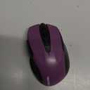 TECKNET Wireless Mouse, 2.4G Ergonomic Optical Mouse, Computer Mouse for Laptop, PC, Computer, Chromebook, Notebook, 6 Buttons, 24 Months Battery Life, 2600 DPI, 5 Adjustment Levels - Purple