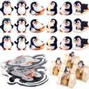 Relaxweex 18 Pack Penguin Magnetic Chip Clips Cute Black Food Bag Clips Funny Fridge Magnets for Kitchen Organization Snack Storage Home Use