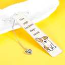 Valentines Dog Bookmark for Women, Book Marks for Reading Kids, Funny Dog Gifts for Friends, Birthday Back to School Gifts for Dog Lovers, Bookish Gifts for Book Club,