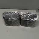 Accmor Car Trash Can with Lid, Mini Auto Dustbin Garbage Organizer Holder 2 Packs, Automotive Storage Container Bin with 60 Pcs Bags for Vehicle, Home, Office