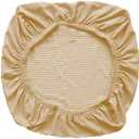 Sunnyway Stretchable Office Chair Cover Computer Chair Slipcover for Desk Chairs Seat Spandex Chair Seat Cover Machine Washable (Beige)