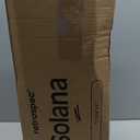 Retrospec Solana Yoga Mat 1" Thick w/Nylon Strap for Men & Women - Non Slip Exercise Mat for Home Yoga, Pilates, Stretching, Floor & Fitness Workouts (Black)