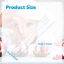 Skylety 500 Pcs Plastic Mini Forks 3.7 x 0.6 Inch Tiny Small Disposable Appetizer Cocktail Tasting Forks Utensils for Fruit Dessert Cakes Serving Supply(Clear)
