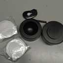 Nessus Reusable Kit for Nespresso Pods Vertuo, Reuse Old Coffee Pods for Nespresso Vertuo: 100 Pcs Aluminum Foil Seal Lid, Holder, Brush, Refillable Vertuo Plus Next Capsule Machine(No Pods Come) (Black)