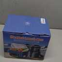 EAST OAK Cordless Electric Lunch Box for Adults, Heated Lunch Box Battery Powered with Automatic Heating, 5.5 Cups Portable Food Warmer with Insulated Carry Bag (Black - Double-layer Bag)