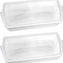 [2 PACK]W10321304 Refrigerator Door Shelf Replacement Compatible with Whirlpool Fridge Door Bin WRS325FDAM01, WRS325FDAM02, WRS325FDAM04, ED5FVGXWS07 - Replace WPW10321304,AP6019471, 2179574, 2179575