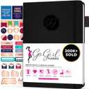 GoGirl Planner and Organizer for Women Compact Size Weekly Planner, Goals Journal & Agenda to Improve Time Management, Productivity & Live Happier,Black