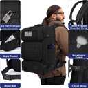 Mens Travel Backpack 40L, TSA Approved Carry On X-Large Backpack with USB Charging Port Durable Water-resistant Convertible Duffle Luggage Bag Large Weekender Bag Daypack Fits 17.3 Inch Laptop