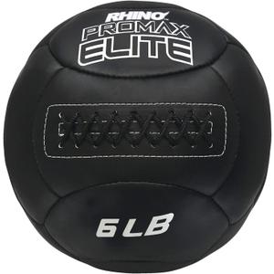 Champion Sports Rhino Promax Elite Slam Ball Soft Shell, Non-Slip Grip, Multiple Weights, 14 Diameter, for Weightlifting, Plyometrics, Cross Training & Home Gym Fitness (6 Pounds)