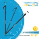Third Hand Support Pole Heavy Duty, Cabinet Jacks for Installing Cabinets with 154 LBS Capacity and Expand from 49-1/5 to 114-1/5 in, 2-PC