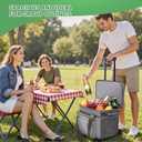 MIYCOO Cooler Bag Double Deck - 60 Can Leakproof Insulated Portable Soft Lunch Cooler, Extra Large Expandable Ice Chest Cooler for Beach, Picnic, Camping, Shopping