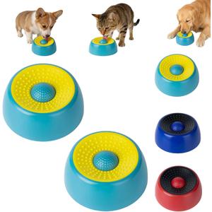 Dog Lick Bowl with Roller Ball, Dog Lick Ball for Dogs,Dog Licking Bowl with Rolling Ball for Pet Slow Eat,Dog Lick Bowl with Ball for Enjoy Eating,Lick&Roll Bowl Focus On Pet Enjoy Meal. (Blue-A2)