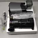 Cold Press Juicer, 5.8" Wide Feed Chute Juice Extractor Machine with 400W, High Juice Yield, Slow Masticating Juicer for Whole Vegetables & Fruits, Dark Grey