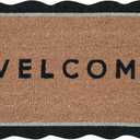 Folkulture Welcome Mats Outdoor | (16 X 28) Eco Friendly Doormats for Front Door Outdoor | Welcome Matt or Doormat for Home Entrance | Durable & Anti Slip Coir Door Mats or Rug