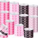 Kenning 400 Pack Breast Cancer Awareness Bracelets Pink Ribbon Paper Wristbands for Event Adhesive Paper Wristbands Courage Believe Faith Bracelets for Public Event Charity Recognition