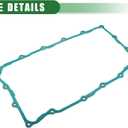 Motoforti Transmission Oil Pan Gasket, Transmission Filter Gasket, for Chevrolet Camaro 2.0L L4 - Gas 2017-2023, Rubber, No.24297886/24269333/24290546, Green