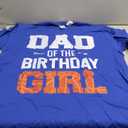 Dad Of The Birthday Girl Basketball Dad Family Matching T-Shirt, XL, Royal Blue