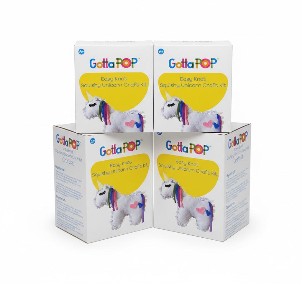 GottaPop Easy Knot Squishy Unicorn  Craft Kit pack of 4