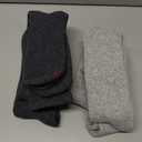 Hanes Men's Max Cushioned Crew Socks, Moisture-Wicking with Odor Control, Multi-Pack, Gray/ Charcoal-6 Pack, 12-14