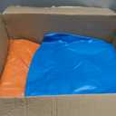 Toffos 48" x2 Snow Tube with Premium Oxford Cover, Heavy Duty Snow Sled for Adults with Thickened Bottom, Inflatable Cold Resistance Sledding, Toboggan Winter Outdoor Skiing Fun, Blue and Orange